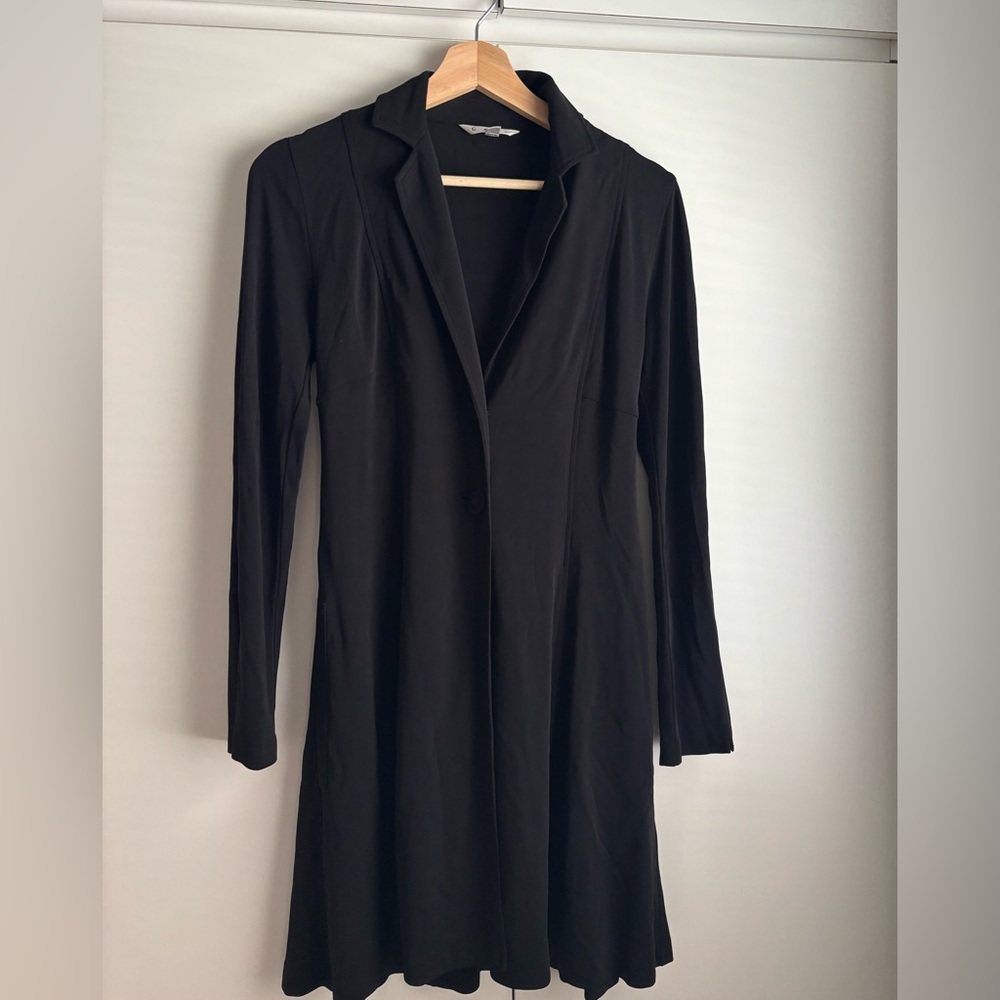 CAbi Black Long Sleeve Blazer Dress